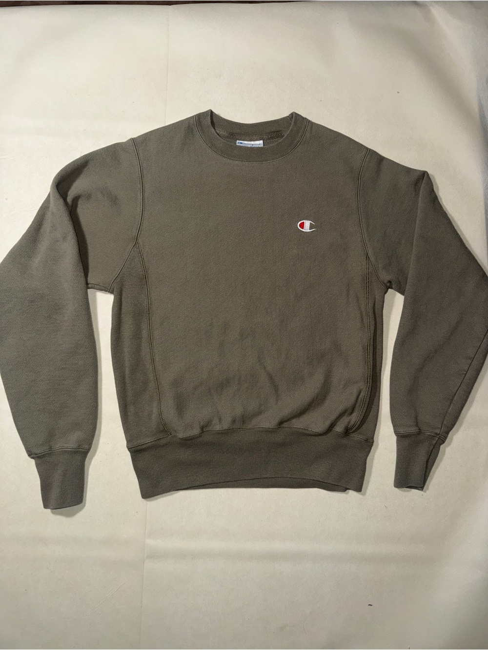 Champion reverse weave Olive Crewneck Sweatshirt - Men
